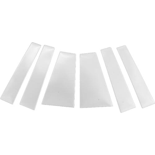 Fit For Toyota Highlander Kluger 2014-2019 Steel Mirror Effect Door Window Pillar Posts Cover Trim Molding Protector Accessories