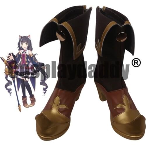 Princess Connect Re:Dive Priconne Gourmet Edifice Karyl Kyaru Kiruya Momochi Astrum Ver. Anime Game Cosplay Shoes Boots S008
