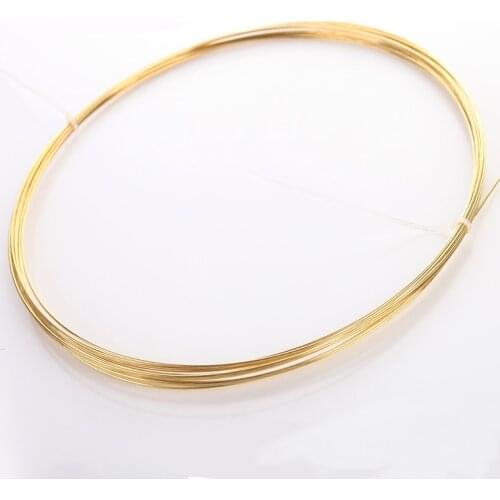 1Meter H62 Brass Wire Golden Conductive Copper Line Rod Industry Experiment DIY Wires Material 0.3 0.5 0.8 1 2 3 4 Mm