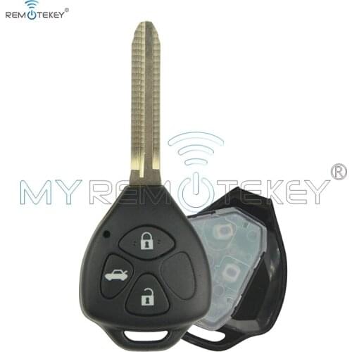 Remtekey 3 Buttons 314.4mhz TOY43 Remote Key For Toyota HILUX Rav4 2006 2007 2008 2009 2010 4d67 G chip no chip optional car key