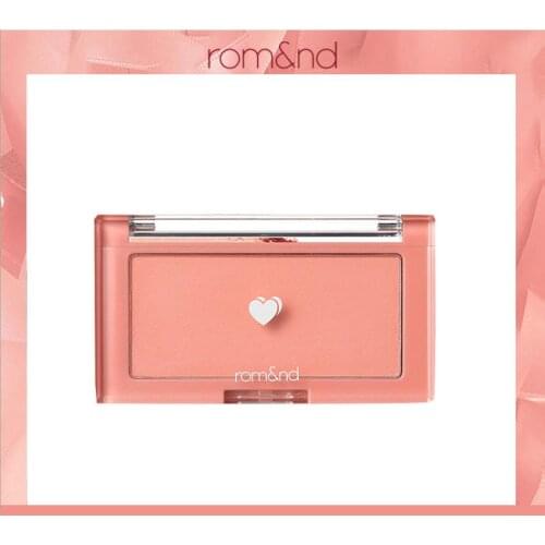 ROMAND Single Color Blush Women Beauty Face Makeup Korean Blusher Natural Nude Makeup Contour Powder Palette Brightening