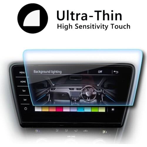 RUIYA Car Screen Protector For Octavia Columbus 9.2 Inch 2018 2019 GPS Navigation Center Touch Display Auto Interior Accessories