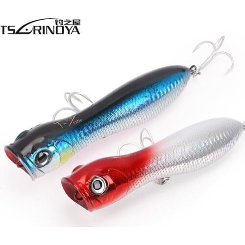 TSURINOYA Big Popper Baits 125mm 36g/1.27oz Topwater Distance Throwing Fishing Lure Isca Artificial Pesca Wobbler Leurre Peche