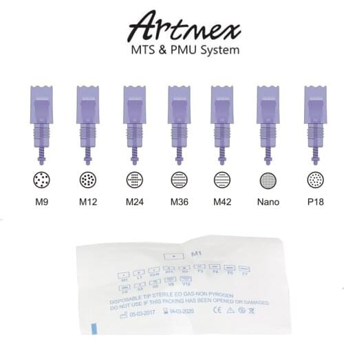 10pcs Artmex V3 V6 V8 V9 V11 A3 Needle cartridges MTS Semi permanent makeup tattoo machine spare parts M9 M12 M36 M42 P18 N