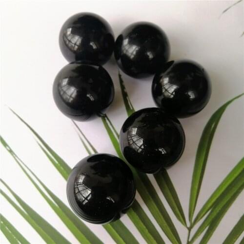 20-25MM Natural Black Obsidian Sphere Mini Crystal Ball Healing Stone Reiki Healing Energy Radiation Protection Gifts Home Decor