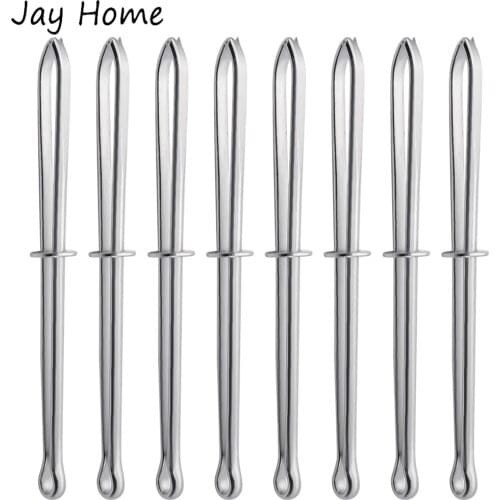 8Pcs Easy Pull Bodkin Threader Tweezers Sewing Machine Metal Easy Drawstring Threader Clips for Handwork Craft DIY Sewing Tools