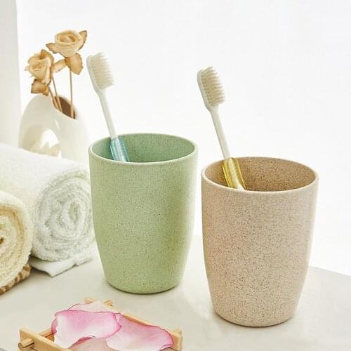 Toothbrush Holder Cup Unbreakable Mug with Handle Multicolor Water Coffee Milk Juice Drinking Cup For Home Kitchen Bathroom