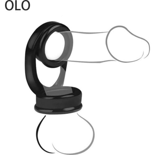 Scrotum Bind Delay Ejaculation Black Cock Ring Sex Toys for Men Erection Sex Shop Adult Products Elastic Penis Ring lasting Bold