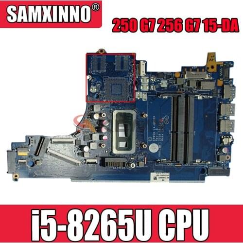 For HP 250 G7 256 G7 15-DA laptop motherboard L49976-601 L49976-001 EPW50 LA-G07FP SREJP i5-8265U CPU