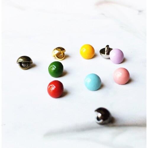 100/200 Mini Doll 4mm Mushroon Buttons Doll Clothes DIY Fit for 1/6 Dolls Girls Doll Buckles Trousers Bag Sewing Accessories