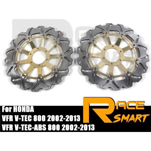 Motorcycles Front Brake Disks Discs Rotors For HONDA VFR V-TEC 800 2002-2013 2003 2004 2005 2006 2007 2008 2009 2010 2011 2012
