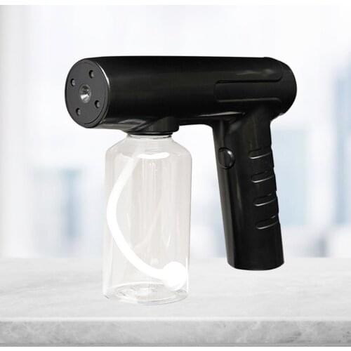 Wireless Nano Spray Gun Portable Handheld Sprayer with Blue Light Rechargeable Cordless Electric ULV Cold Fogger Machine 260ml