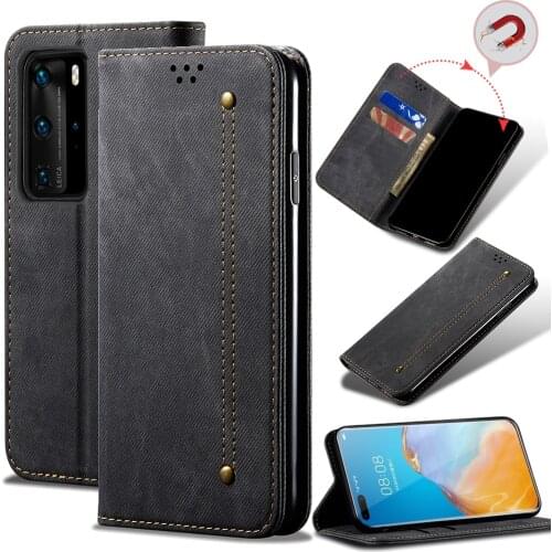 Ultra Thin Suede Leather Wallet Case For Huawei P40 Pro P50 Card Slot Stand Magnetic Phone Cover Bag for P30 Pro P30 Lite House