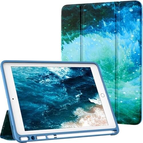 Case For iPad Pro 10.5 inch A1701 A1709 Color PU Smart Cover Cases Magnet Wake Up Sleep For ipad pro 10.5 2017 pencil holder