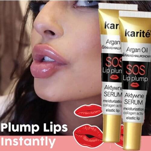 Instant Volumising Lip Plumper Serum Moisturizing Lips Repairing Mask Reduce Lip Fine Lines Collagen Lip Plumper Oil Gloss Care