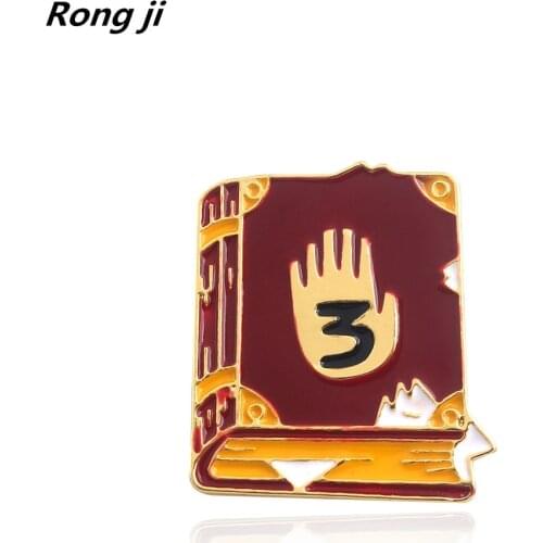 Rongji jewelry Journal 3 Diepsloot diary LOGO Brooch Pins Enamel men women jewelry