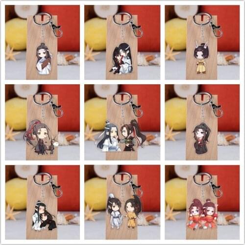 1pcs TV Serial The Untamed Chen Qing Ling Character Kawaii Keychain Cute Figure Toys For Fans Birthday Gift Christmas Keyrings