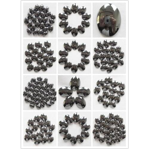 10Pcs Beautiful Hematite Oval CAB CABOCHON yl1932002