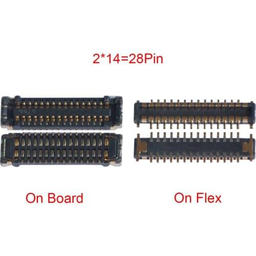 2pcs USB Charging Dock Port FPC Connector Replacement Parts for Oneplus 5 5T 1+5 1+5T A5000 A5010 Charger Port On Motherboard