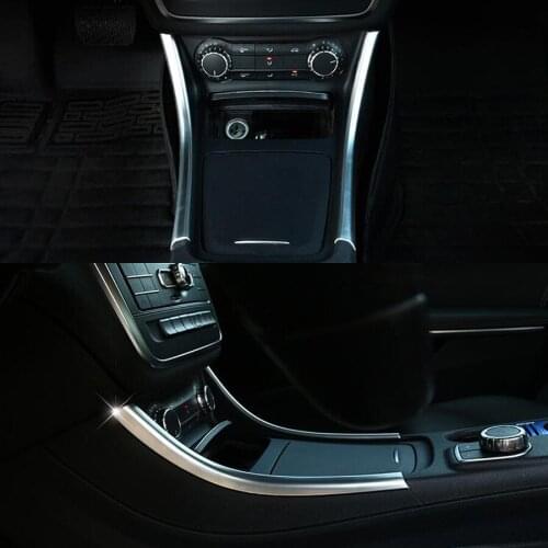 2x Auto Car Console Air Conditioner Adjust Button Switch Panel Side Trim Cover Styling Cover For Mercedes Benz CLA GLA Class A