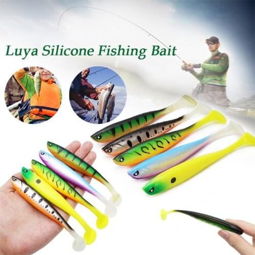Simulation Soft Fishing Bait 3 PCS Luya Fake Rubber Bait Set Glow in Dark 13cm Long Artificial Fish Lure XR-Hot
