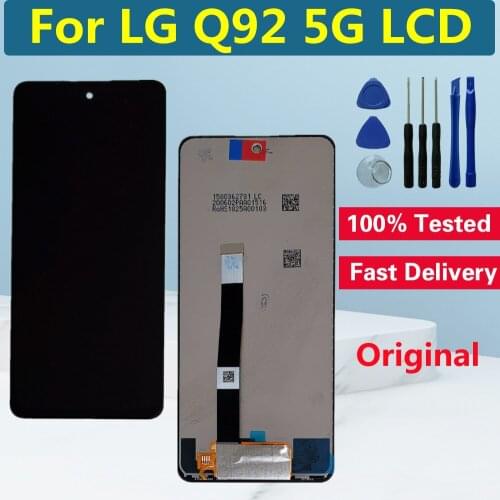 6.67" Original LCD For LG Q92 5G LCD Display With Frame Touch Screen Digitizer Assembly For LG Q92 5G LCD Screen Replacement