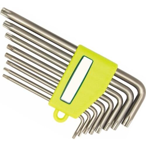 7/8Pcs/set L Key Hexagonal Wrench Chromium-vanadium Steel Torx Star Head Wrench Hand Tools ALI88