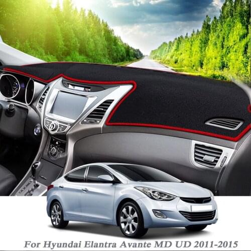 Car Styling Dashboard Protective Mat Shade Cushion Pad Rose Carpet For Hyundai Elantra Avante MD UD 2011-2025 RHD&LHD Accessory
