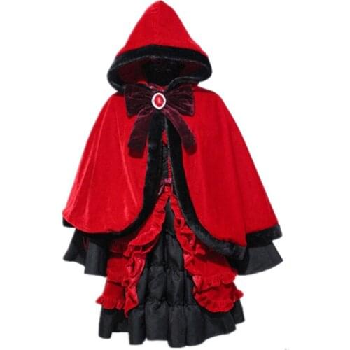 Brdwn K RETURN OF KINGS Womens Kushina Anna Cosplay Costume Lolita Dress