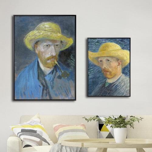 Home Decoration Print Canvas Art Wall Pictures Poster Canvas Paitings Netherlandish Vincent Van Gogh Self-portrait