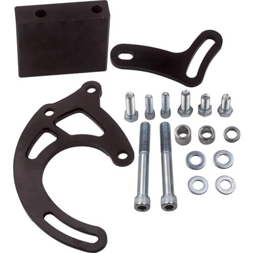 Electric Short Water Pump Power Steering Bracket For Saginaw P Series Black