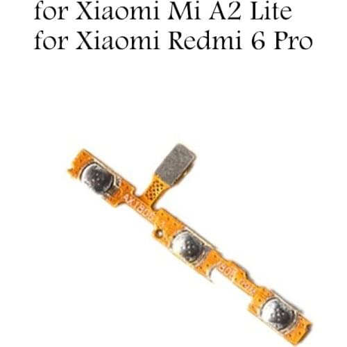 For Xiaomi Mi A2 Lite Power Volume Side Key button Flex Cable Redmi 6 Pro On Off Switch Flex Cable Replacement Repair Parts
