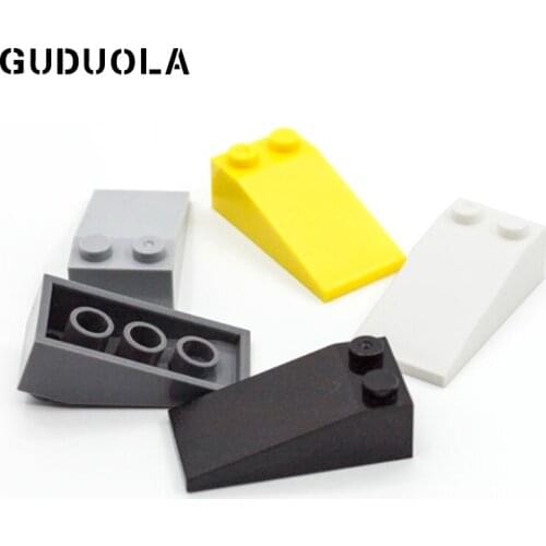 Guduola Slope 2x4 (18°) 30363 MOC Brick Building Block DIY Educational Toys Parts 20pcs/LOT