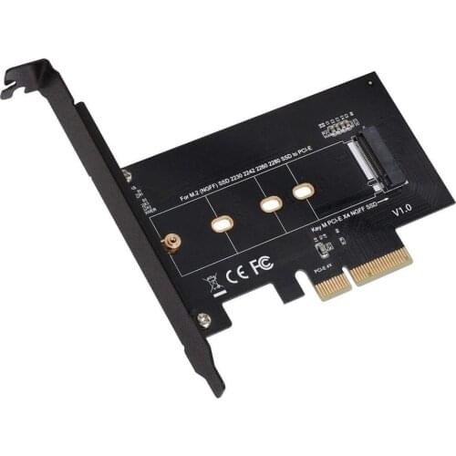 M.2 NGFF SSD M Key NVME PCIe 3.0 x 4 Card Adapter Support M.2 PCIe 2280, 2260, 2242, 2230