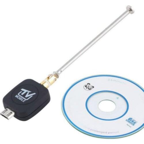Mini DVB-T HD TV Tuner Micro USB Digital Satellite Dongle Receiver with Antenna For Android for Phone Mobile TV Tuner