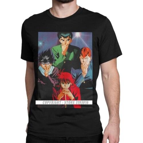 Men Squad Goals 3D Tshirts Yu Yu Hakusho Yusuke Kurama Anime Sweatshirt Fun Camisas Round Neck Fitness Loose T-Shirts