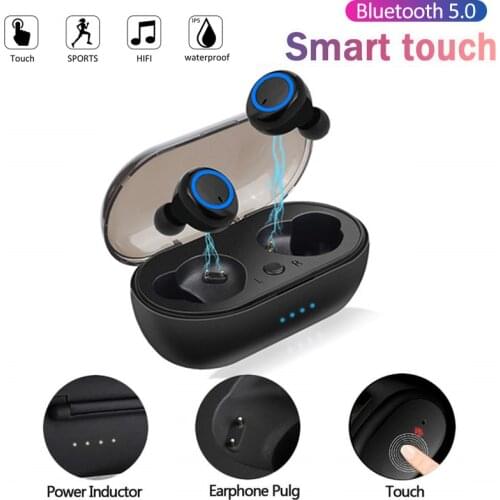 I7s Y50 TWS True Wireless Headphone V5.0 In-ear Earphone Waterproof Earpiece Stereo Earbuds With Mic For Phone Sport Headsets