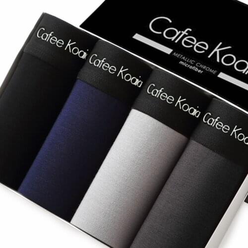 New Cafee Koaia Mens Underpants Mens Boxer Shorts Modal Cotton Comfort Breathable Ice Silk Underwear Panties