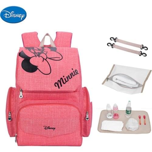 Original Disney Multifunction Mickey Baby Mummy Diaper Bags Maternal Stroller Bag Nappy Nursing Travel Backpack Maternity Bags