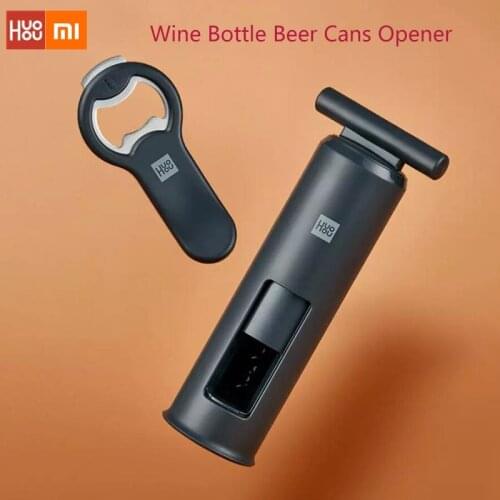 Xiaomi Huohou Wine Bottle Beer Cans Opener Stainless Steel Automatic Magnetic Beer Openers Bar Wine Opener Kitchen BBQ Tools New