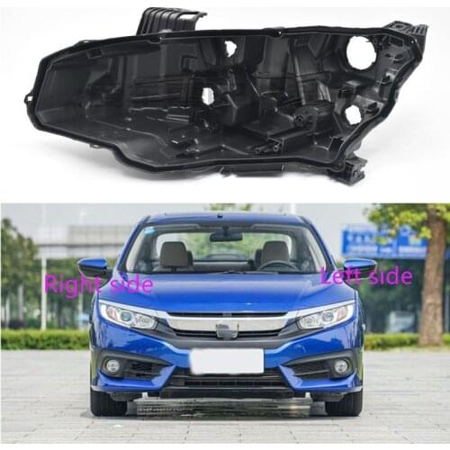 Headlight Base for Honda Civic 2016 2017 2018 Headlamp House Car Rear Base Front Auto Headlight Back House