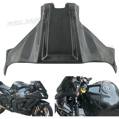 Full Carbon Fiber 100% Twill Tank Pad Cover Tank Center Cover Trim Panel For Kawasaki ZX10R 2011 2012 2013 2014 2015 2016 2017