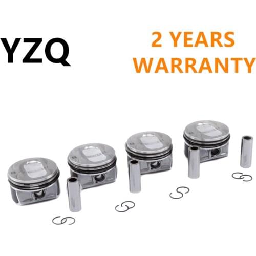 Engine Pin19mm 76.5mm STD Size Turbocharger Piston & Rings For Audi A1 VW Golf Jetta Tiguan Passat 03C 198 151 F 03C107065BF