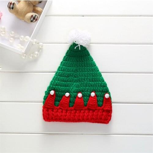 Christmas Baby Hat Winter Warm Knitted Crochet Cap Xmas Tree Bebe Boy Girl Bonnet Beanie Santa Gift Accessories