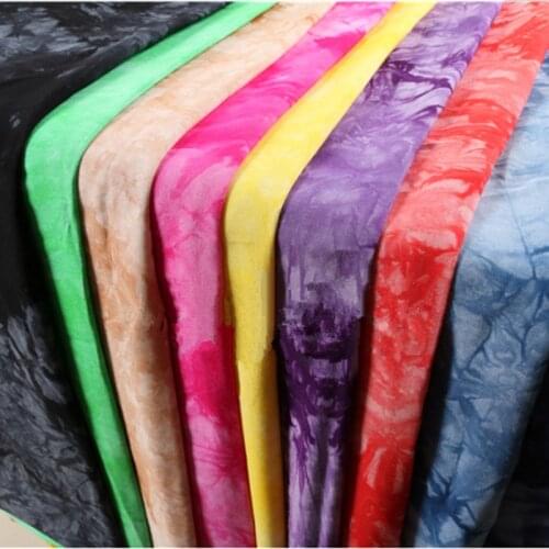 50x140cm Tie-dye Print Patchwork Ice Silk Cotton Cloth Anti-wrinkle Fabric Breathable Sewing Fabric DIY Handmade Accessories