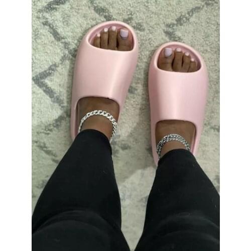 Lisapie women slippers 2021 fashion thick bottom luxury brand slides for Women flip flops men Platform summer beach Slippers