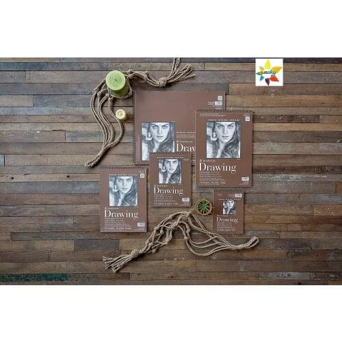 Strathmore STR-400 24 Sheet Drawing Pad, 11"x14",9"x12", Cream, Medium Drawing Paper Pad Strathmore Smooth Surface Drawing Paper