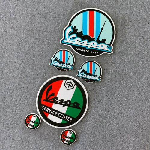 Reflective Motorcycle Decoration Helmet Stickers for Piaggio Vespa Primavera 150 SPRINT 150 GTS 300 ie LXV 125