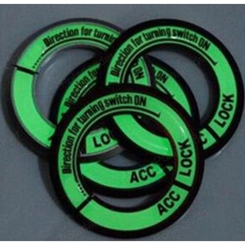 Luminous car Ignition keyhole ring decoration Cover circle for Honda City Greiz vezel XRV auto accessories