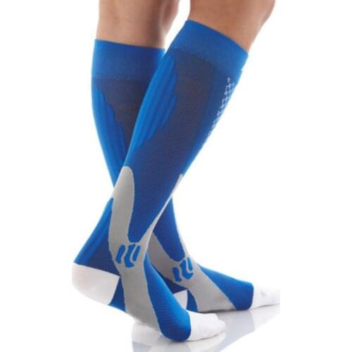 Outdoor Compression Sport Socks unisex Leg Support Stretch Knee High Unisex Socks Running Snowboard Long Socks